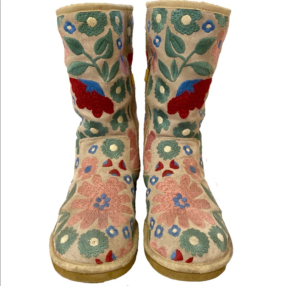 UGG Embroidered Floral Boots
